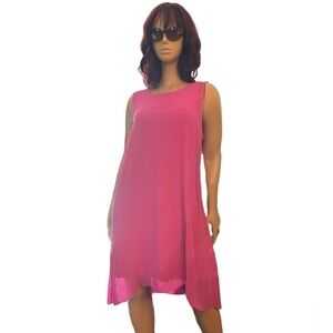 Vince Camuto Plus Size Sleeveless Overlay Dress